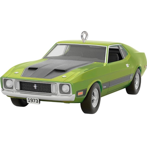 Hallmark Keepsake Ornament 1973 Ford Mustang Mach 1 Metal Ornament - Picture 5 of 6